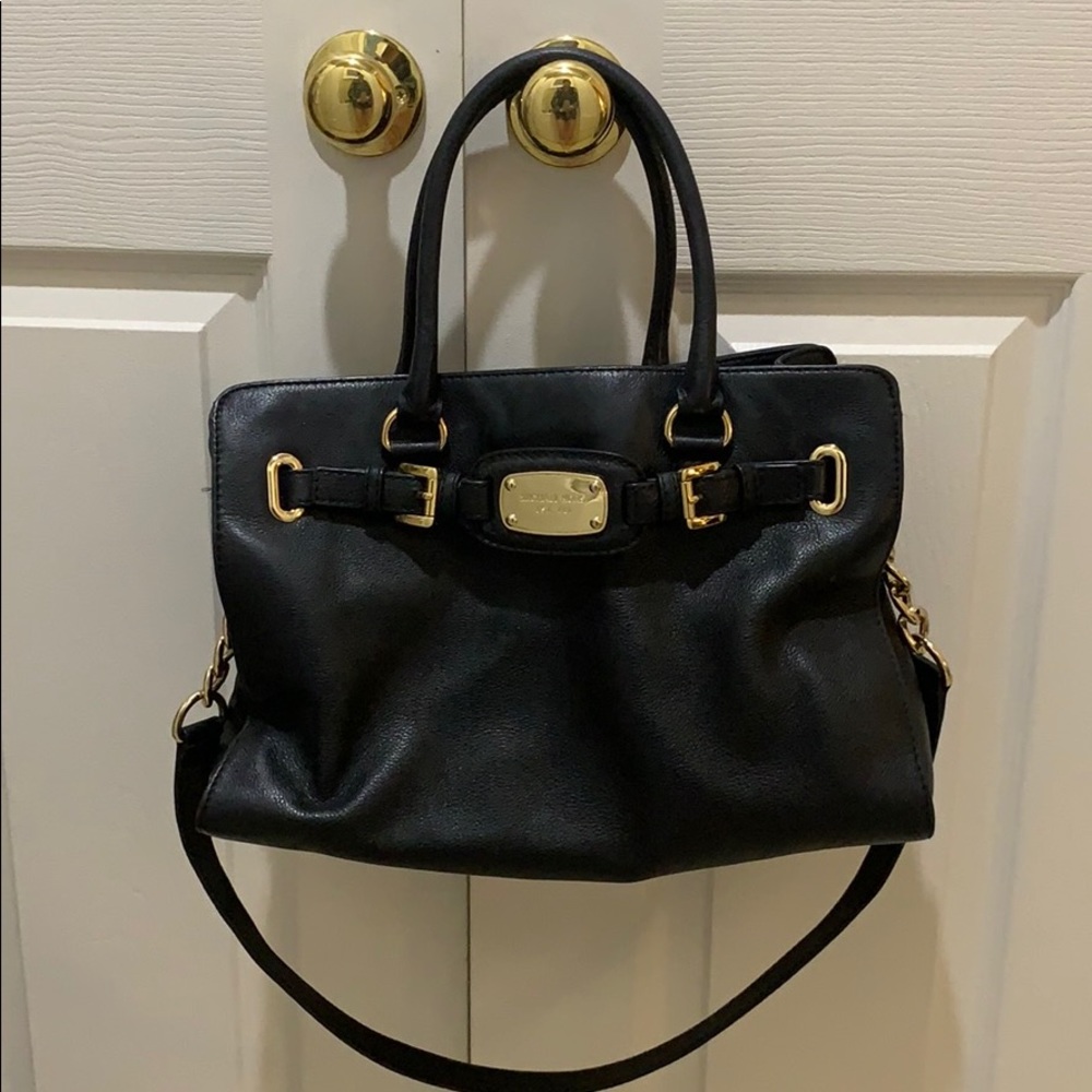 Michael Kors Hamilton Satchel- Black